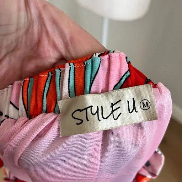 Colorful Ruffled Dress - Picture 3 of 3